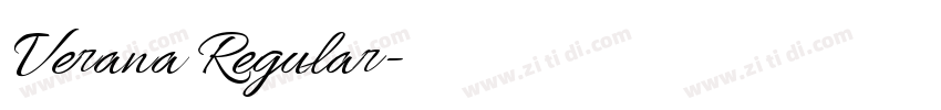 Verana Regular字体转换 Verana Regular字体转换